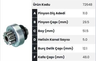 Marş Dişlisi 11diş Peugeot 206 307 Megan Dizel |