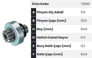 Marş Dişlisi 11diş Mercedes Sprinter Vito Fm72693 |