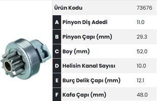 Marş Dişlisi 11diş Tempra Marellitip Fm73676 |