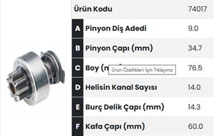 Marş Dişlisi 9diş T30 Traktör Dodge Pickup Iskra Tip |