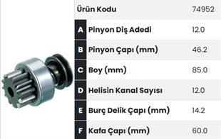 Marş Dişlisi 12diş ----kanal Sayısı Farklı-- Samsung Daewo Forklift 37mt Samsung Daewoo İş Makinas |