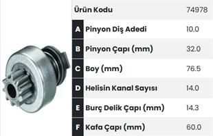 Marş Dişlisi 10diş John Deere Ym Fm74978 |