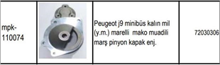 Pinyon Kapağı İnter 654-STEYR 745 Aleminyum 72030306 | GMP 110074