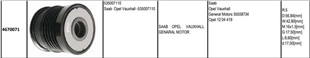 Alt.kasnağı 5KAN Opel General Motors | GMP 4670071