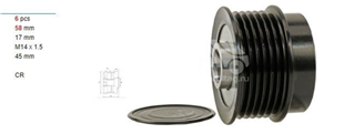 Alt.kasnağı 6KAN Jeep Cherokee Dodge Nıtro Jeep Cherokee II 2.5 Crd/ 2.8 Crd 4x4 920720 920615 6 Kanal Denso | GMP 4670174