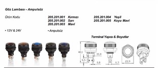 Göz Lambası Renkli 15 | Elo 205201001