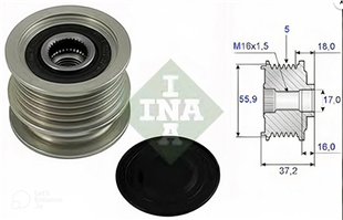 Alt.kasnağı 5KAN Vw Seat Kas F-226556-55468 | INA 535000910