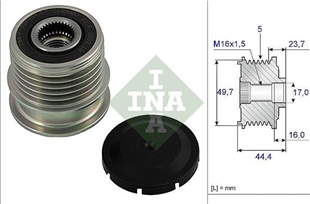 Alt.kasnağı 5KANAL Mercedes A190 A210 99-05 | INA 535001110