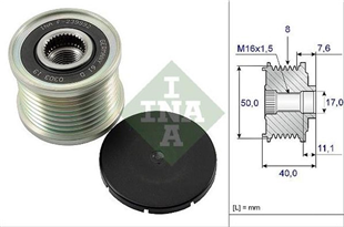 Alt.kasnağı 8KAN Mercedes X164 09-12 W211 06-08 W221 09-13 W164 09-11 | INA 535011910