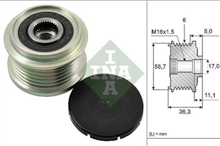 Alt.kasnağı 6KAN Ducato Boxer Transit Ym 554766 55476604 554766.04 77364082 535016010 | INA 535016010