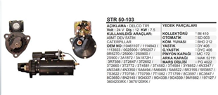 Marş Motoru 24v 12diş Dev Fatih Caterpillar 40mt | Ith Str50103