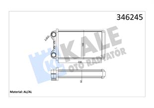 Kalorifer Radyatörü Audı A4 01-08 Seat Exeo 09-14 8e1820031 | Kale 346245