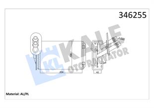 Kalorifer Radyatörü Vw Golf Polo Bora Seat Leon Vw Golf4 Bora 1j1819031b | Kale 346255