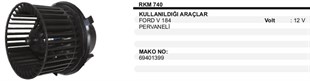 Kalorifer Motoru 12v Komple V184 Transit Ym Ford Transit 06-13 V184 K740 | Ith Km740