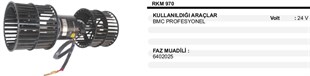 Kalorifer Motoru 24v Bmc Profesyonel Rkm970 Bmc Profosyonel Çift Pervaneli | Ith Km970