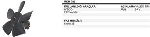 Kalorifer Motoru 24v İveco Pervaneli K795 Iveco 50nc 35/9 35.9 | Wınwın Wwk795