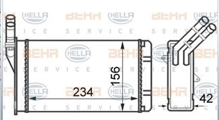 Kalorifer Radyatörü Peugeot Citroen Partner Berlingo 1.9 2. 306 Xsara Xantıa | Behr 8fh351024301