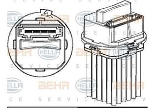 Kalorifer Rezistansı Klima Rezistansı Bmw E70 F15 E71 F16 Mercedes Sprınter 906 Vw Crafter 2.5 A0008212992 2e0820521 | Huco 132512