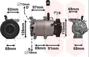 Klima Kompresör 12v 4pk 125mm Hyundaı Accent 1,6 Benzinli 977011e100 977011e100 | Wutse 42010435