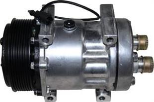 Klima Kompresör 12v 8pk 7h15 Arkadan Çıkış İveco Biçer Döver Iveco Sanden8124 Sd8124 Newholland 2855456 Bloktan Bağlantı | Wutse 42010331