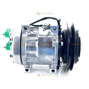 Klima Kompresörü 24v 1pk 146mm V Kayış Sumitimo Case Sd7h13 Kobelco Sk 200 400 İş Makınası Bloktan Bağlantılı Arkadan Çıkış | Kapo 3241