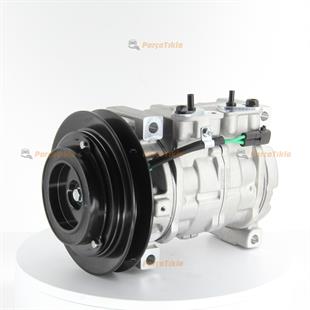 Klima Kompresör 24v 1pk V Kayış Kawasaki Komatsu Hıtachı İş Makinesi 10s13c Ortadan Çıkıs Kuçuk Gövde | Lidpart K4472801730