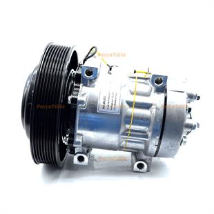 Klima Kompresörü 24v 8pk Çap 179mm Volvo İş Makinası Volvo Kamyon Reno Tır T Kabin Bloktan Baglantılı Arkadan Çıkıslı Sd6195 | Wutse 42010111