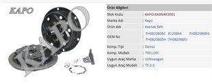 Klima Kompresör Kasnak Seti 119mm Transporter T5 Volvo S60-s80-v60-v70 | Kapo Kasnak3001