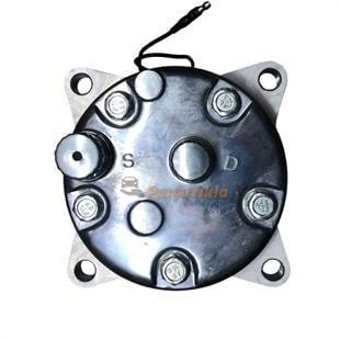 Klima Kompresörü 12v 2pk V Kayış 5h14 Arkadan Çıkış İnce Kalın Sanden Tipi Kasnak Çapı:132mm İnce Kalın İ-k | Kapo 6630