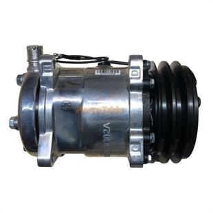 Klima Kompresörü 12v 2pk V Kayış 5h14 Üstten Çıkış İnce Kalın Kasnak Çapı : 132mm | Kapo 6626