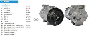 Klima Kompresörü 12v 6pk 120mm Toyota Auris Avensis Corolla (zre15) 1.6 Vvt-ı 2007-2012 / Avensis (t27) 1.6i 2 | Veka 584301