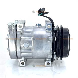 Klima Kompresörü 24v 1pk 125mm V Kayış 7h15 Hidromek İş Makinesi Sumitomo Bloktan Baglantı Bağlantı 742094 | Lidpart K742094