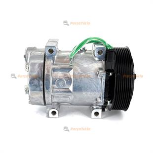 Klima Kompresörü 24v 7h15 8pk 132mm Sanden Tip Volvo Truck Çift Kablolu | Kapo 8044