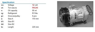 Klima Kompresörü 12v 6pk Doblo Linea Punto 1,6 Multıjet Acp681000 Doblo Lınea G Punto 1,6 | Wutse 42010149