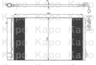 Klima Radyatörü Bmw E Serisi Kapo64536930038 Veka431414 Wutse42020206 | Kapo 64536930038