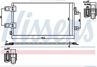 Klima Radyatörü Interstar Opel Movano Renault Mater 2 06- Opel Movano 2.5 08.06-, Renault Master 2.5 | Nıssens 940186