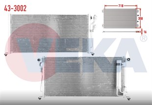 Klima Radyatörü Mıtsubıshı Lancer Vıı Csa 1.6 03-07 | Mga 82386