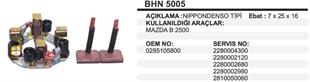 Kömür Yuvası 12V Mazda Kia J9 Premier Mazda B2500 Isuzu Tfr Nkr J9 Premier Ym BHN5005 | MARTEK BHN5005