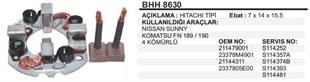 Kömür Yuvası 12v Nıssan Sunny/komatsu Fn 189/190 Opel Combo Yanmar Marin Isuzu | Ith Bhh8630