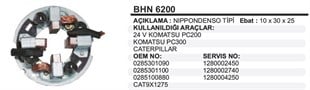 Kömür Yuvası 24v Komatsu-pc-200-300 Bhn6200 | Ith Bhn6200