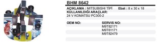 Kömür Yuvası 24v Komatsu Pc-300-2 Bhm8642 | Ith Bhh8642