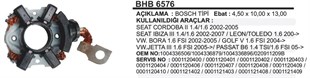 Kömür Yuvası Audi Seat Skoda Vw 4,6*10bhb6576 | Ith Bhb6576