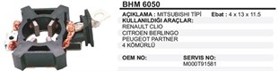 Kömür Yuvası Clio Berlingo Partner Bhm6050 Hyundai Accent Getz | Ith Bhm6050