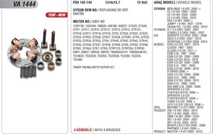 Kömür Yuvası D7r Marşlar İçin Clio Megane Kangoo Valeo Tip | Mega Va1444