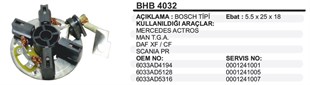 Kömür Yuvası Daf Tır Bosch Tipbhb4032 Mega-bo2171 Mercedes Actros Man Tga Daf Xf Cf Scanıa Pr Deutz | Ith Bhb4032
