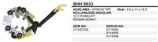 Kömür Yuvası Hitachi Tip Forklift Honda Cıvıc Bhh8633 Hyundai Accent | Ith Bhh8633