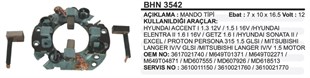 Kömür Yuvası Hyundai Suzuki Mazda 4 Kömürlü Bhn3542 Galant | Ith Bhn3542