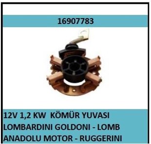 Kömür Yuvası Iskra 12v Lombardini Anadolu Motor Goldoni Lombardini Ruggerine Mahle16907783 | Iskra 16907783