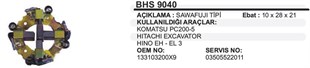 Kömür Yuvası Komatsu Hino Excavatör Bhs9040 Hıno / Hıtachı / Komatsu / Nıssan (10x28x21) | Ith Bhs9040