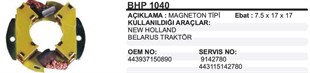 Kömür Yuvası Mf-nevholland-pal Tip Bhp1040 | Ith Bhp1040
